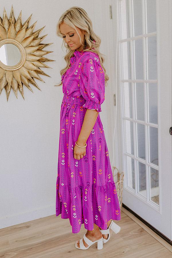 Impressions Sunday Chic Floral Midi Dress