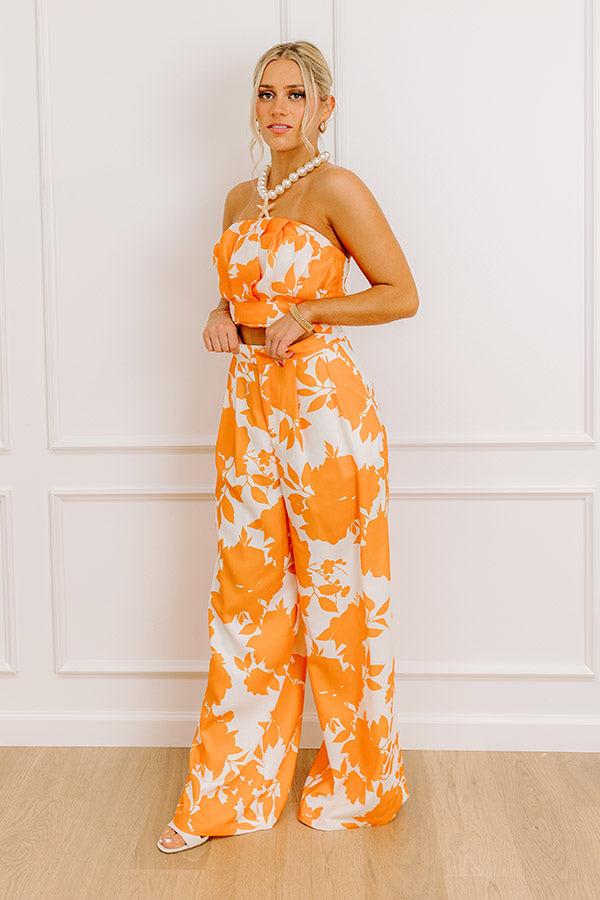 Impressions Sunkist Moment High Waist Floral Pants