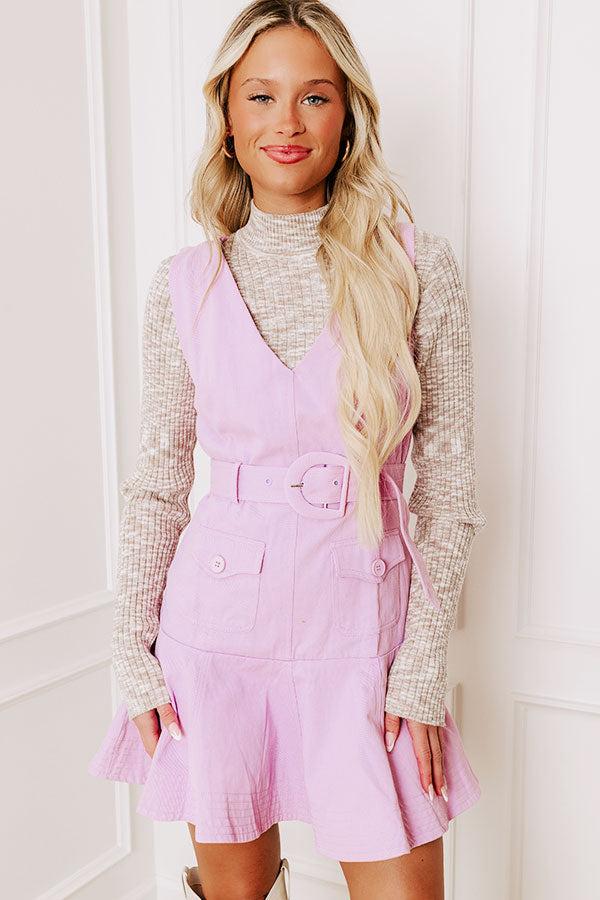 Impressions Sunlit Splendor Mini Dress In Lavender