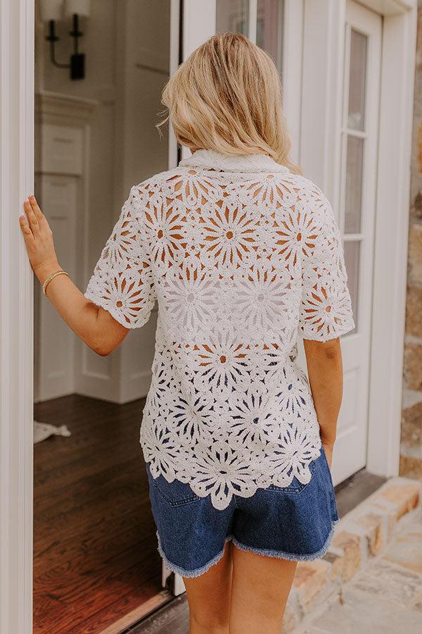 Impressions Sunny Days Ahead Crochet Top