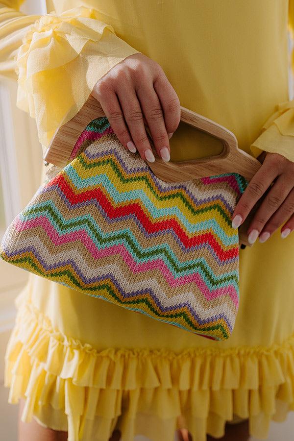 Impressions Sunny Days Ahead Woven Purse In Multi