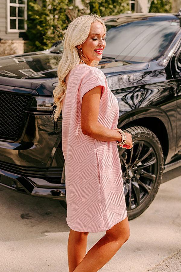 Impressions Sunny Days Shift Dress In Light Pink