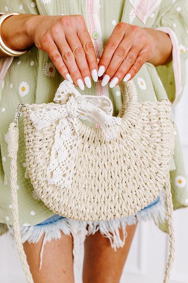Impressions Sunny Destination Woven Purse in Ivory
