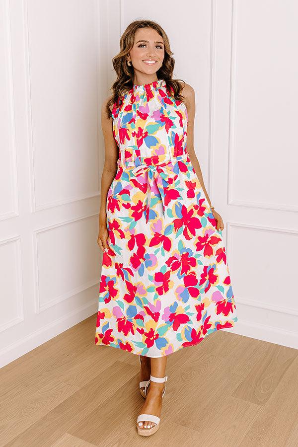 Impressions Sunny Disposition Floral Midi Dress