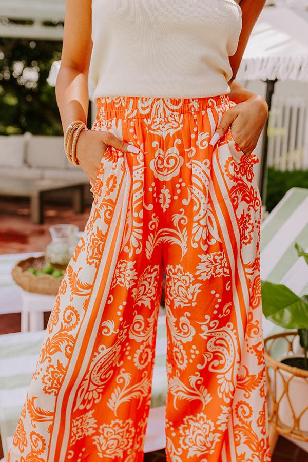 Impressions Sunny Smiles High Waist Satin Pants