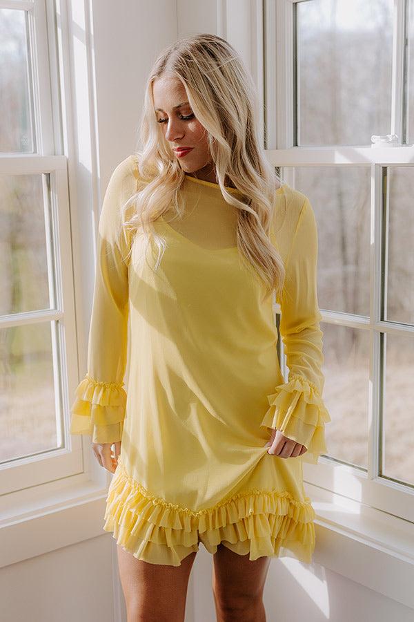 Impressions Sunny Views Chiffon Mini Dress