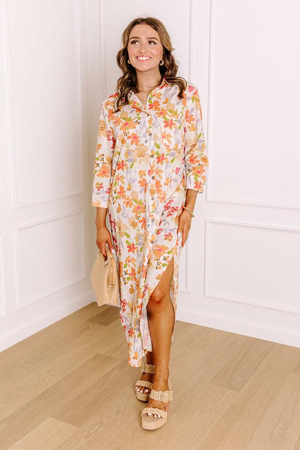 Impressions Sunny Views Floral Midi Dress