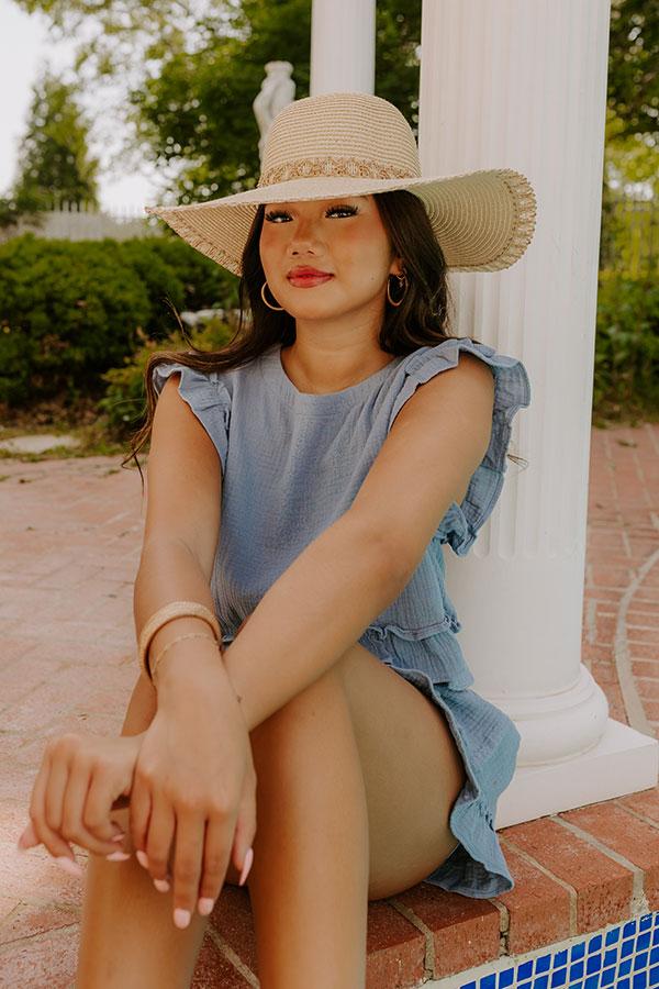 Impressions Sunny Views Raffia Woven Hat in Ivory