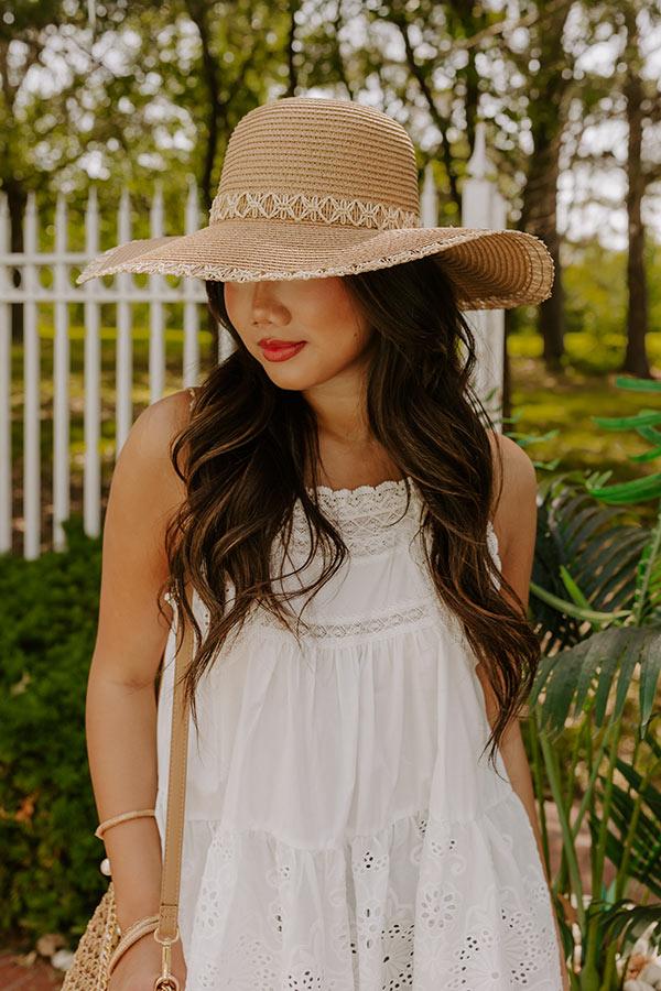 Impressions Sunny Views Raffia Woven Hat in Tan