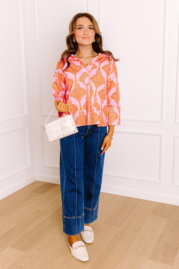 Impressions Sunny Whirlwind Shift Top