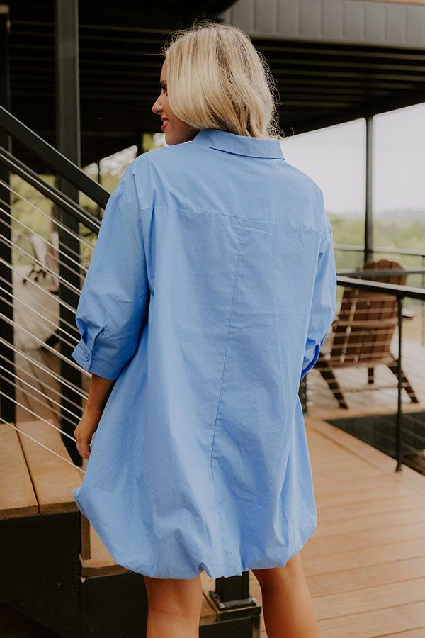 Impressions Sunroom Social Button Down Mini Dress