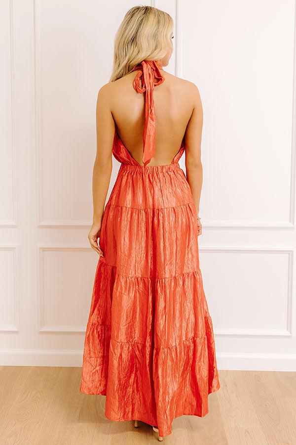 Impressions Sunset Promenade Tiered Maxi Dress