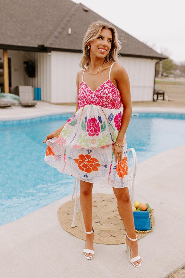 Impressions Sunshine And Daisies Embroidered Dress