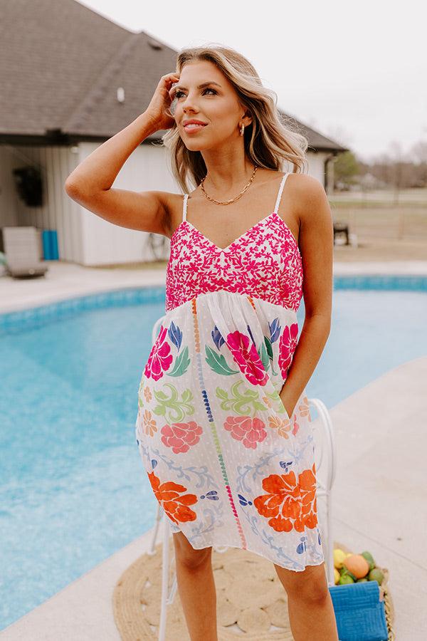 Impressions Sunshine And Daisies Embroidered Dress