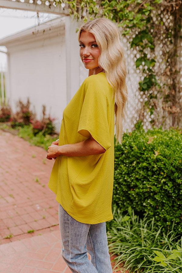 Impressions Sunshine Splendor Shift Top In Yellow