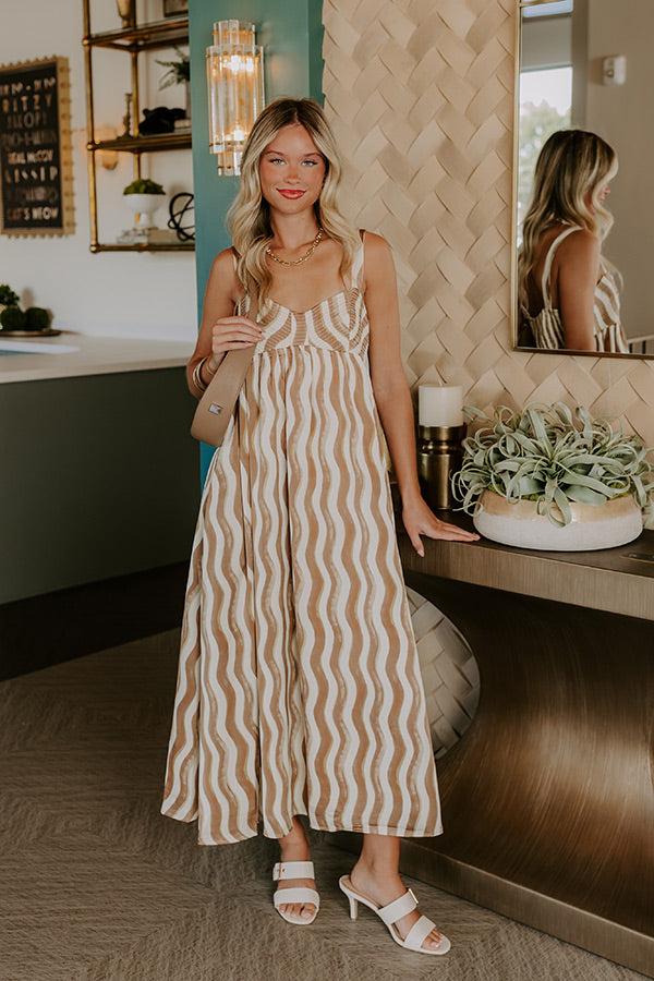 Impressions Sway To The Music Satin Midi Dress