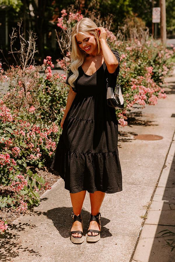 Impressions Sweet Aroma Midi In Black Curves