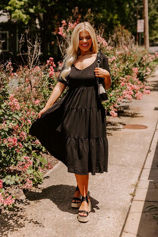 Impressions Sweet Aroma Midi in Black Curves