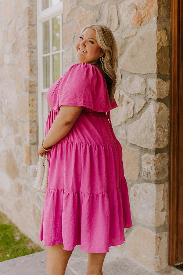 Impressions Sweet Aroma Midi In Dark Blush Curves