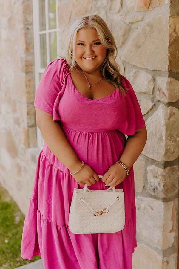 Impressions Sweet Aroma Midi In Dark Blush Curves