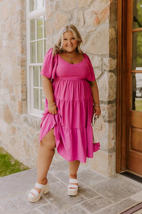 Impressions Sweet Aroma Midi in Dark Blush Curves