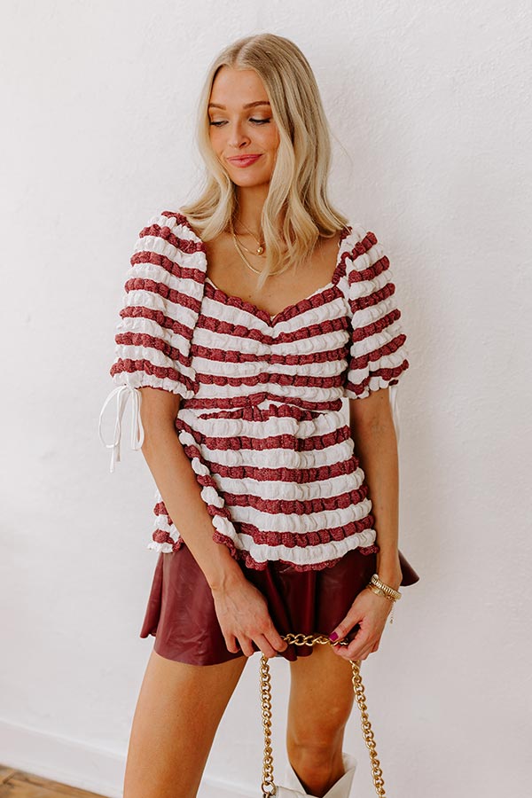 Impressions Sweet As Can Be Stripe Top