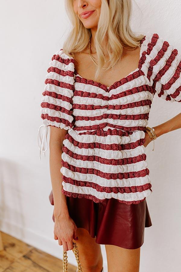 Impressions Sweet As Can Be Stripe Top
