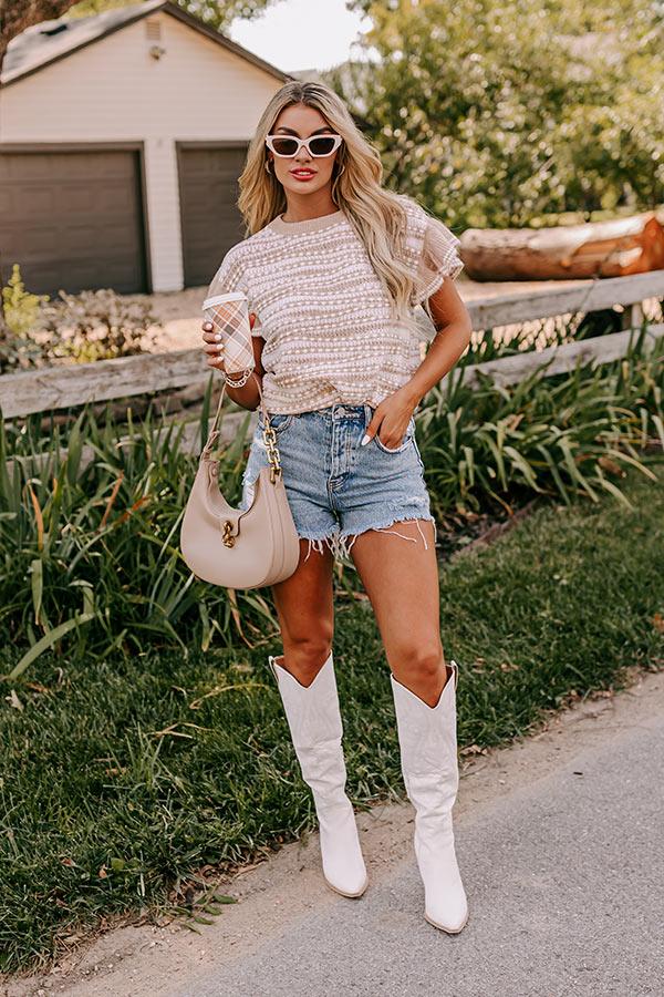 Impressions Sweet As Sugar Knit Sweater Top