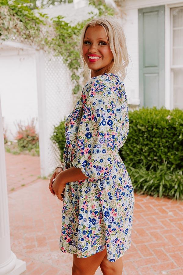 Impressions Sweet Blooms Babydoll Mini Dress