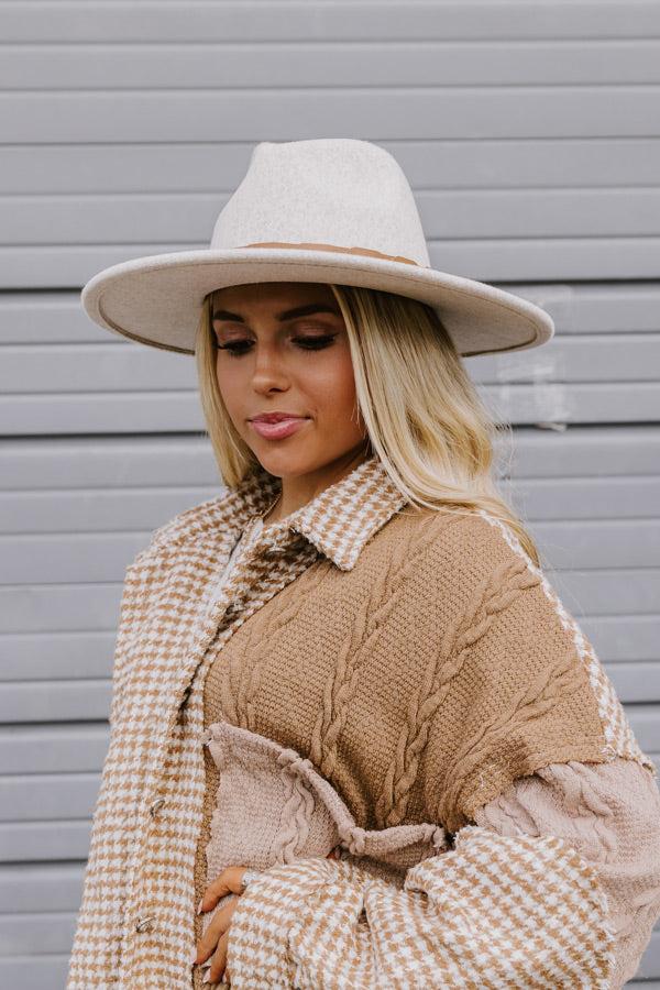 Impressions Sweet Charisma Felt Fedora In Birch