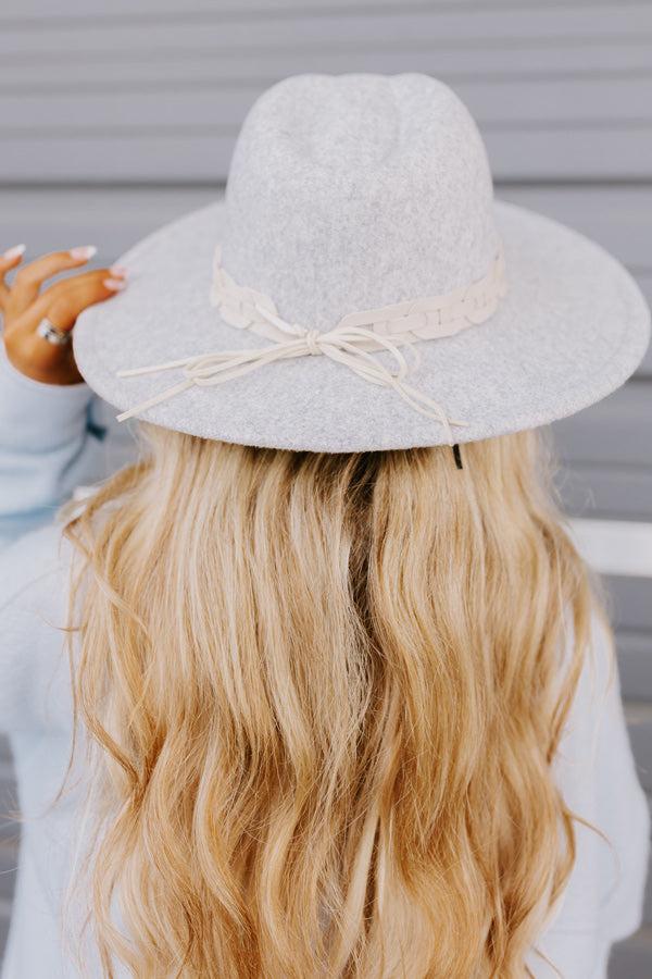 Impressions Sweet Charisma Felt Fedora In Grey