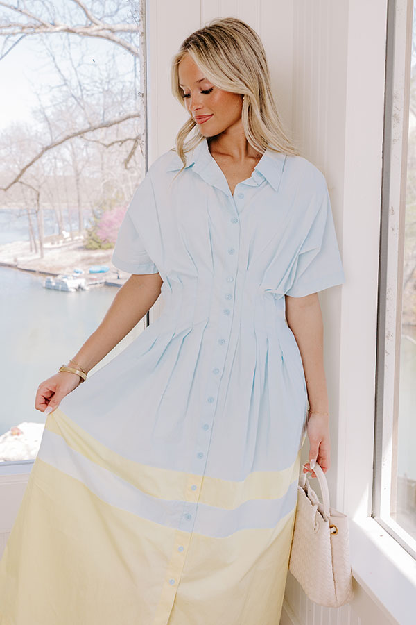 Impressions Sweet Macarons Colorblock Midi Dress