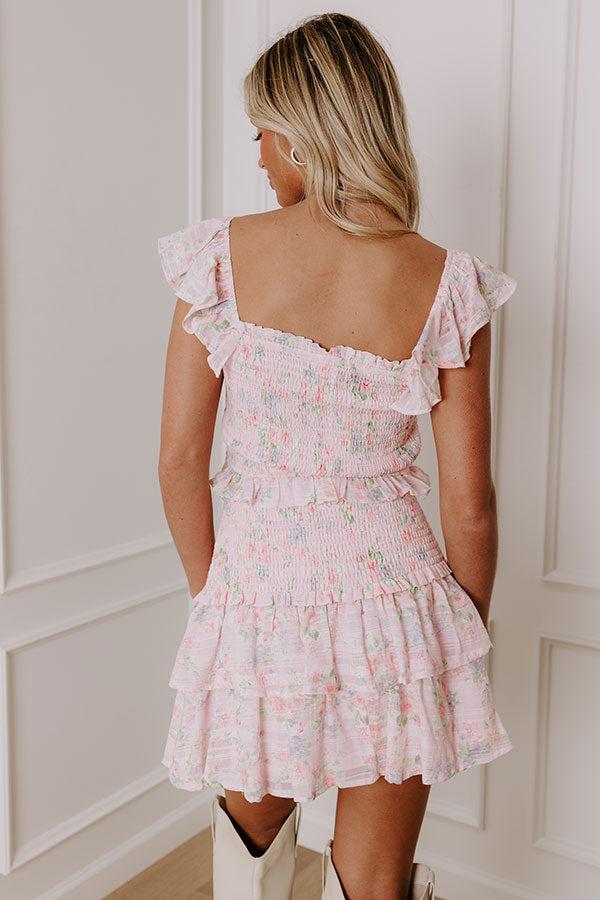 Impressions Sweet Pea Smocked Floral Top