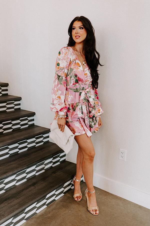 Impressions Sweet Romance Floral Ruffle Dress