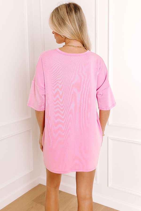 Impressions Sweet Serenity Oversized Tee In Pink