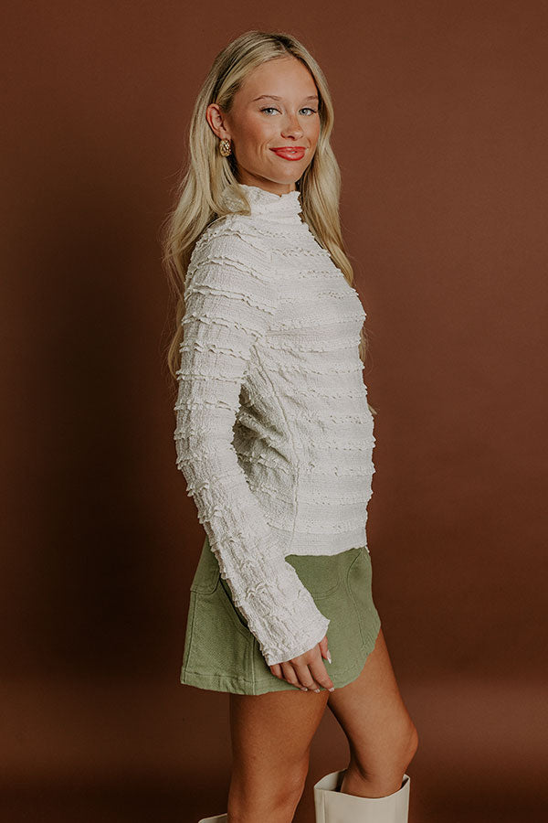 Impressions Sweet Smile Ruffle Top