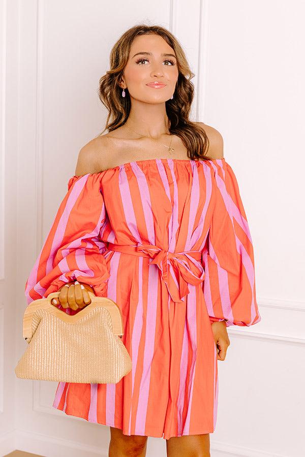 Impressions Sweet Spin Stripe Mini Dress