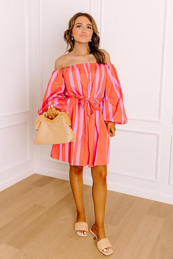 Impressions Sweet Spin Stripe Mini Dress