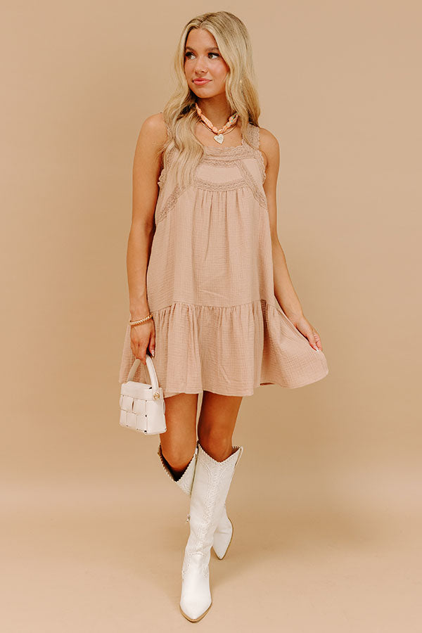 Impressions Sweet Sunset Lace Mini Dress