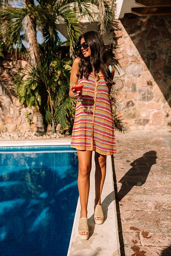 Impressions Sweet Sunshine Crochet Dress