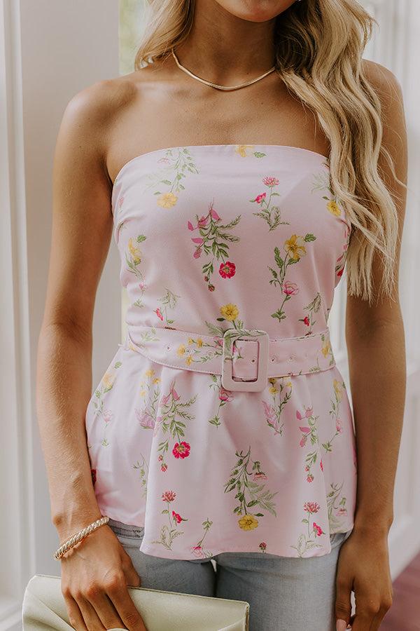 Impressions Sweet Surprise Floral Peplum Top