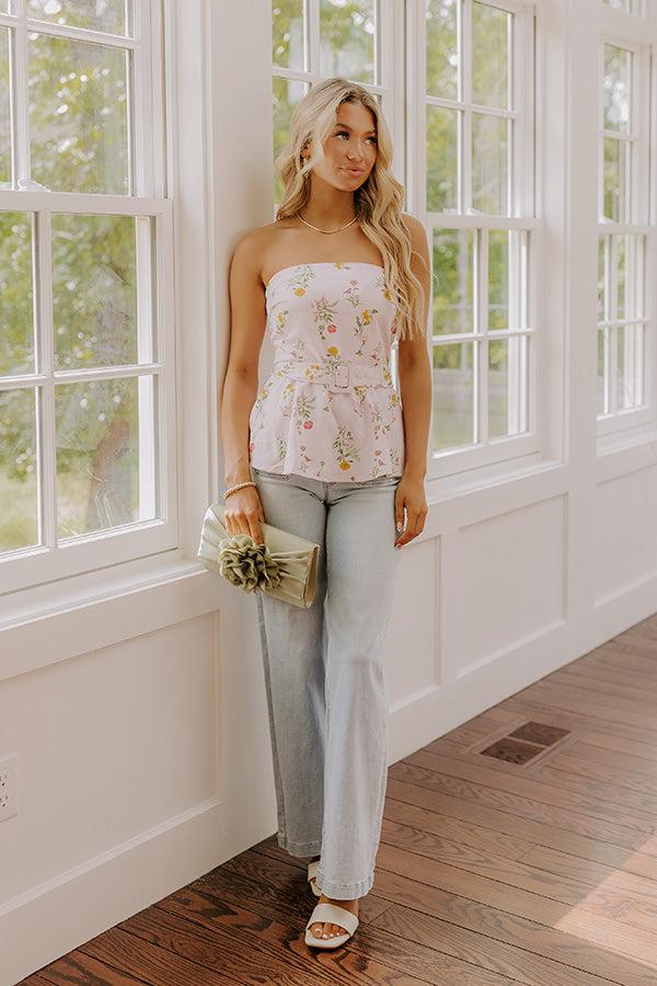 Impressions Sweet Surprise Floral Peplum Top