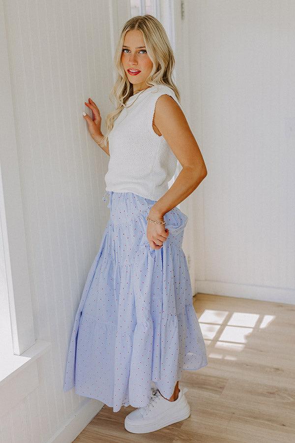 Impressions Sweet Whisper High Waist Maxi Skirt