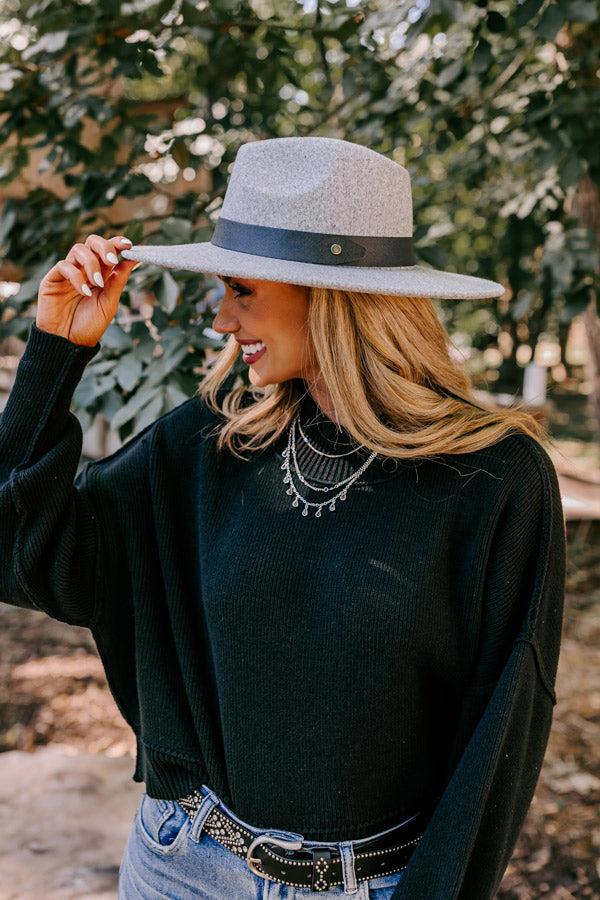 Impressions Sweetheart In The City Fedora in Grey