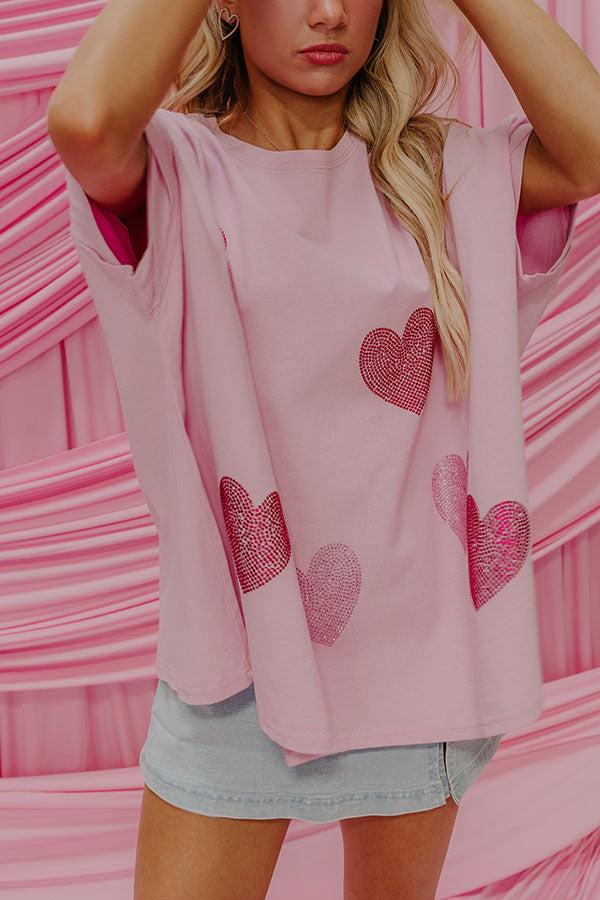 Impressions Sweethearts Oversized Embellished Tee