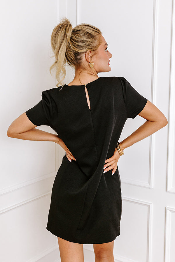 Impressions Sweetly Simple Mini Dress In Black