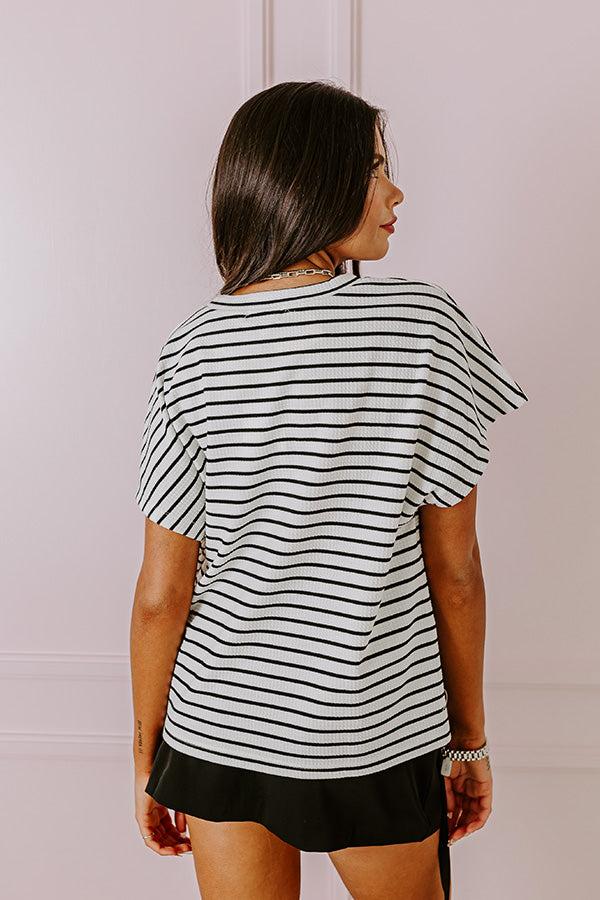 Impressions Sweetly Striped Shift Top