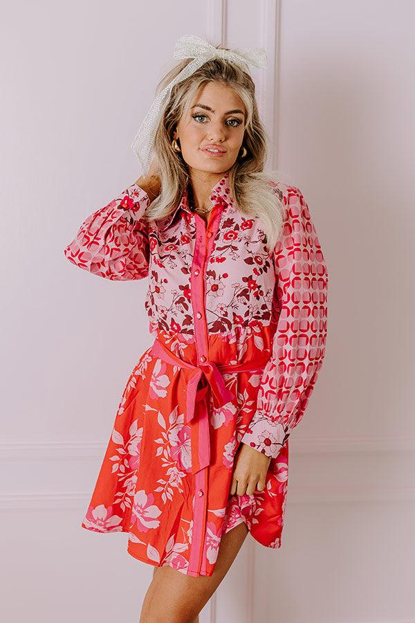 Impressions Sweetly Surprised Floral Mini Dress