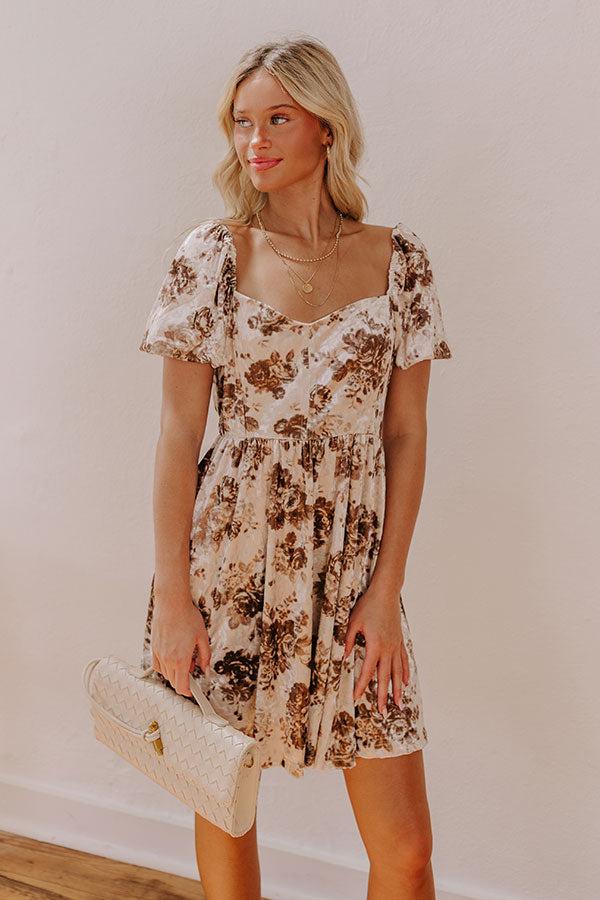 Impressions Swift And Chic Velvet Mini Dress