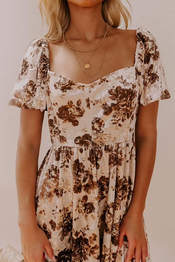 Impressions Swift And Chic Velvet Mini Dress